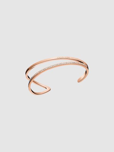 Calvin Klein Táskák & Kiegészítők HU429047 | Calvin Klein Outline Női Nyílt Karperec Rózsaszín